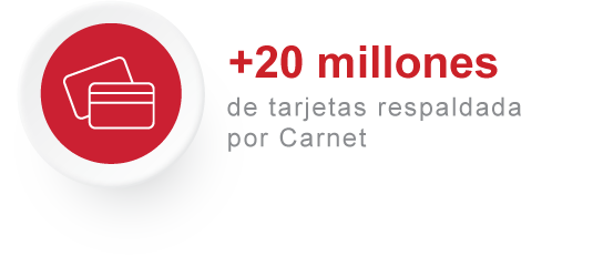 20 millones de tarjetas respaldadas por Carnet